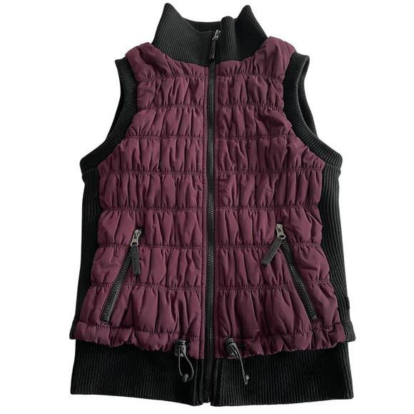 Calvin Klein Performance XS Quilted Vest | Burgundy, Zip Front, $158 EUC - Picture 1 of 10